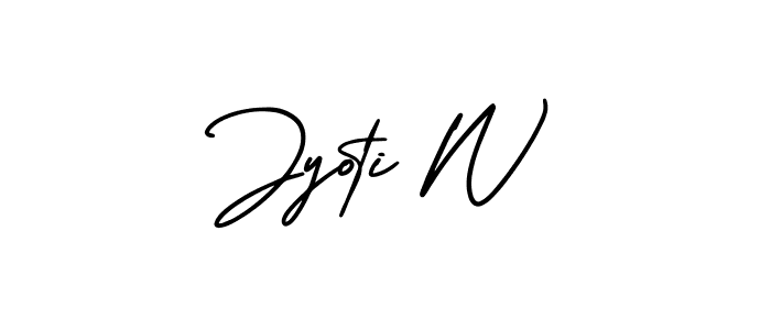 AmerikaSignatureDemo-Regular is a professional signature style that is perfect for those who want to add a touch of class to their signature. It is also a great choice for those who want to make their signature more unique. Get Jyoti W name to fancy signature for free. Jyoti W signature style 3 images and pictures png