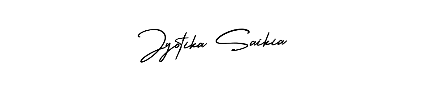 Also You can easily find your signature by using the search form. We will create Jyotika Saikia name handwritten signature images for you free of cost using AmerikaSignatureDemo-Regular sign style. Jyotika Saikia signature style 3 images and pictures png