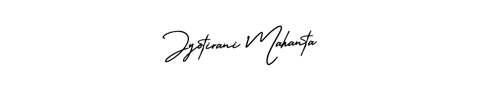 Use a signature maker to create a handwritten signature online. With this signature software, you can design (AmerikaSignatureDemo-Regular) your own signature for name Jyotirani Mahanta. Jyotirani Mahanta signature style 3 images and pictures png