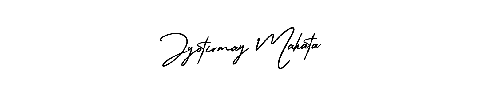 Jyotirmay Mahata stylish signature style. Best Handwritten Sign (AmerikaSignatureDemo-Regular) for my name. Handwritten Signature Collection Ideas for my name Jyotirmay Mahata. Jyotirmay Mahata signature style 3 images and pictures png