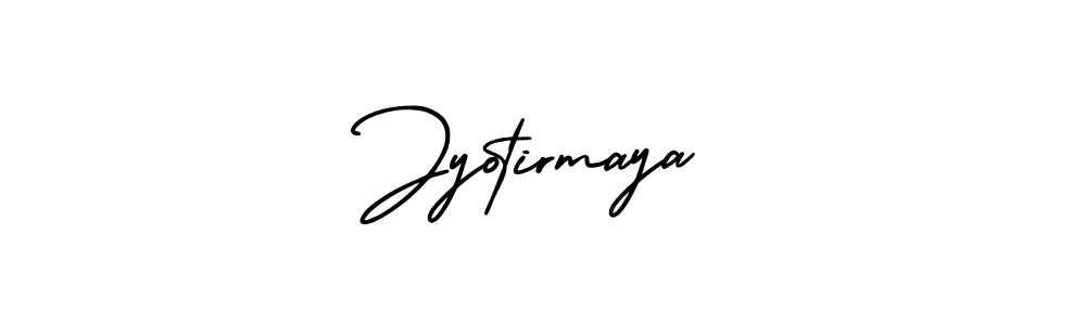You should practise on your own different ways (AmerikaSignatureDemo-Regular) to write your name (Jyotirmaya) in signature. don't let someone else do it for you. Jyotirmaya signature style 3 images and pictures png