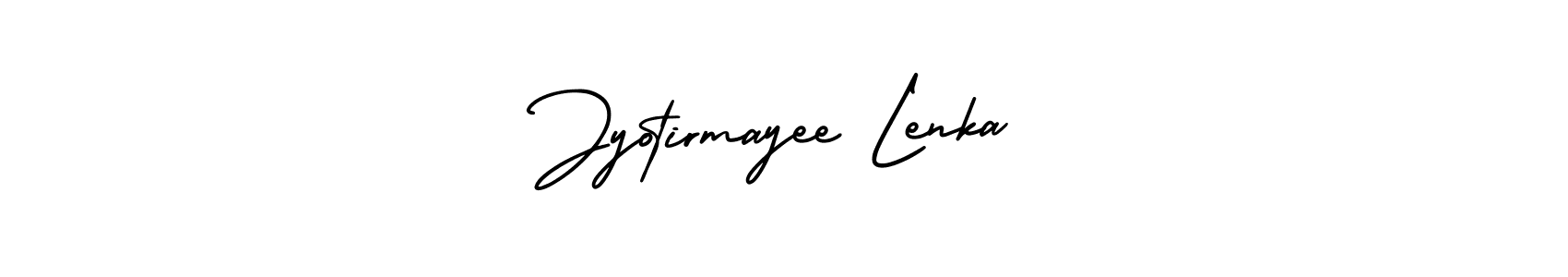 How to make Jyotirmayee Lenka name signature. Use AmerikaSignatureDemo-Regular style for creating short signs online. This is the latest handwritten sign. Jyotirmayee Lenka signature style 3 images and pictures png