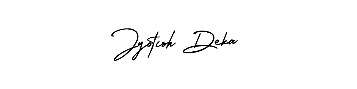 Jyotish Deka stylish signature style. Best Handwritten Sign (AmerikaSignatureDemo-Regular) for my name. Handwritten Signature Collection Ideas for my name Jyotish Deka. Jyotish Deka signature style 3 images and pictures png