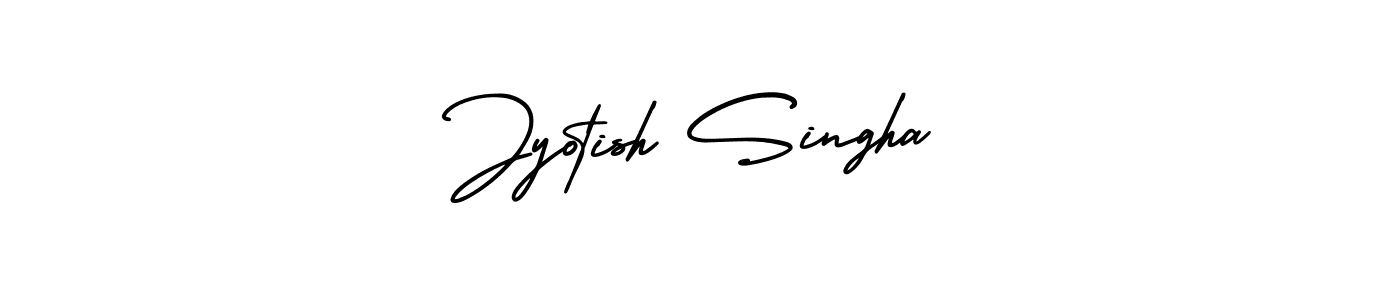 Design your own signature with our free online signature maker. With this signature software, you can create a handwritten (AmerikaSignatureDemo-Regular) signature for name Jyotish Singha. Jyotish Singha signature style 3 images and pictures png