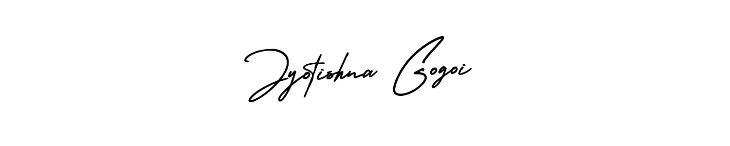Create a beautiful signature design for name Jyotishna Gogoi. With this signature (AmerikaSignatureDemo-Regular) fonts, you can make a handwritten signature for free. Jyotishna Gogoi signature style 3 images and pictures png