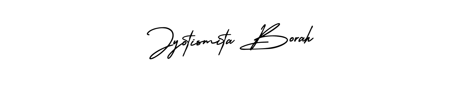 How to make Jyotismita Borah signature? AmerikaSignatureDemo-Regular is a professional autograph style. Create handwritten signature for Jyotismita Borah name. Jyotismita Borah signature style 3 images and pictures png