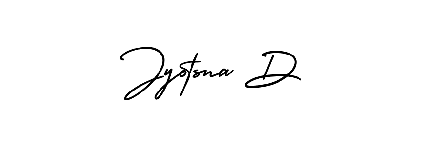 Jyotsna D stylish signature style. Best Handwritten Sign (AmerikaSignatureDemo-Regular) for my name. Handwritten Signature Collection Ideas for my name Jyotsna D. Jyotsna D signature style 3 images and pictures png