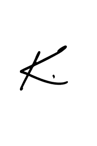 Similarly AmerikaSignatureDemo-Regular is the best handwritten signature design. Signature creator online .You can use it as an online autograph creator for name K,. K, signature style 3 images and pictures png