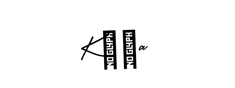 You should practise on your own different ways (AmerikaSignatureDemo-Regular) to write your name (K❤️a) in signature. don't let someone else do it for you. K❤️a signature style 3 images and pictures png