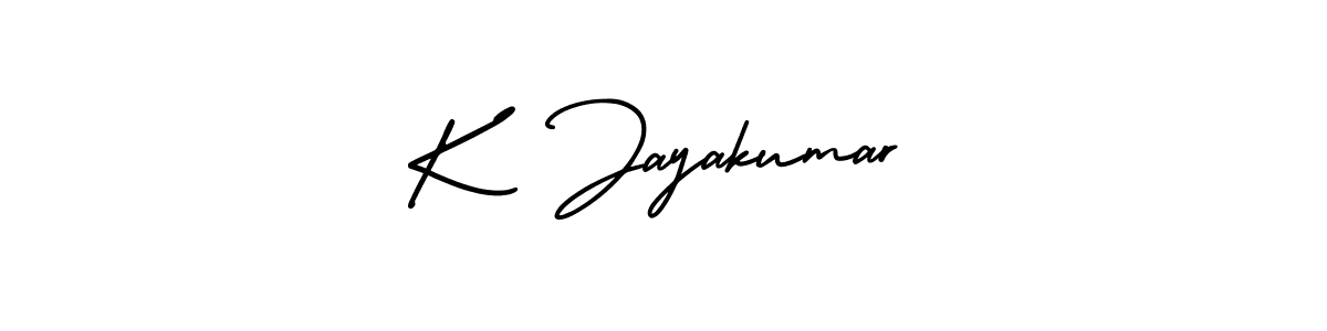 How to make K  Jayakumar signature? AmerikaSignatureDemo-Regular is a professional autograph style. Create handwritten signature for K  Jayakumar name. K  Jayakumar signature style 3 images and pictures png