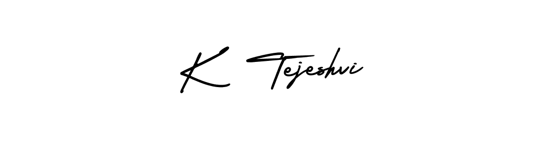 How to Draw K  Tejeshvi signature style? AmerikaSignatureDemo-Regular is a latest design signature styles for name K  Tejeshvi. K  Tejeshvi signature style 3 images and pictures png