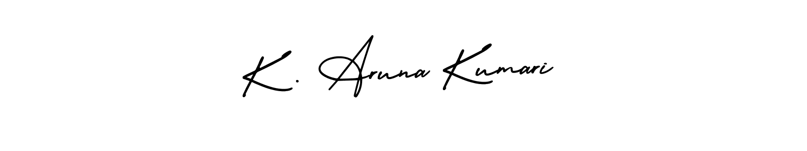 AmerikaSignatureDemo-Regular is a professional signature style that is perfect for those who want to add a touch of class to their signature. It is also a great choice for those who want to make their signature more unique. Get K . Aruna Kumari name to fancy signature for free. K . Aruna Kumari signature style 3 images and pictures png