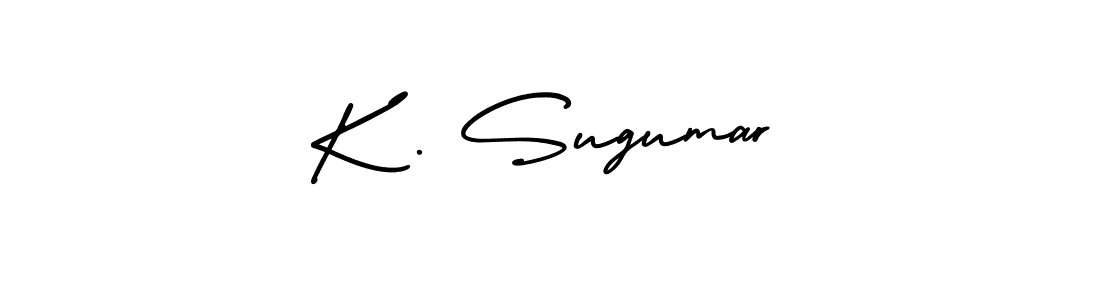 if you are searching for the best signature style for your name K . Sugumar. so please give up your signature search. here we have designed multiple signature styles  using AmerikaSignatureDemo-Regular. K . Sugumar signature style 3 images and pictures png