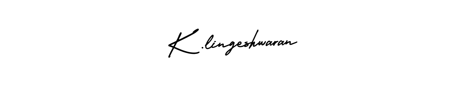 How to make K .lingeshwaran signature? AmerikaSignatureDemo-Regular is a professional autograph style. Create handwritten signature for K .lingeshwaran name. K .lingeshwaran signature style 3 images and pictures png