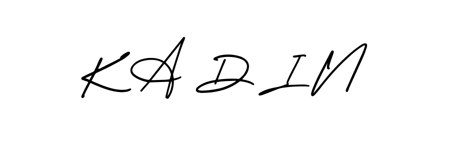 if you are searching for the best signature style for your name K A D I N. so please give up your signature search. here we have designed multiple signature styles  using AmerikaSignatureDemo-Regular. K A D I N signature style 3 images and pictures png