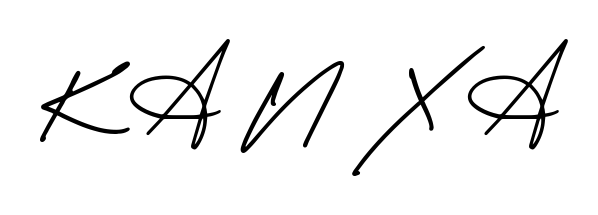 Give your name K A N X A an exquisite flair with the AmerikaSignatureDemo-Regular script font. Ideal for contracts, resumes, and formal letterheads. K A N X A signature style 3 images and pictures png