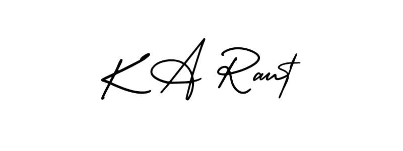 Check out images of Autograph of K A Raut name. Actor K A Raut Signature Style. AmerikaSignatureDemo-Regular is a professional sign style online. K A Raut signature style 3 images and pictures png