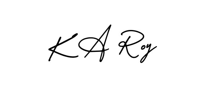 You can use this online signature creator to create a handwritten signature for the name K A Roy. This is the best online autograph maker. K A Roy signature style 3 images and pictures png