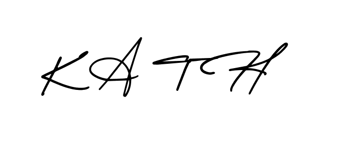 How to make K A T H signature? AmerikaSignatureDemo-Regular is a professional autograph style. Create handwritten signature for K A T H name. K A T H signature style 3 images and pictures png