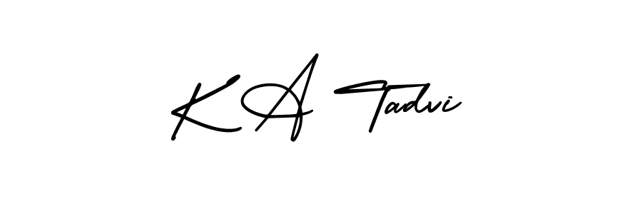 Check out images of Autograph of K A Tadvi name. Actor K A Tadvi Signature Style. AmerikaSignatureDemo-Regular is a professional sign style online. K A Tadvi signature style 3 images and pictures png
