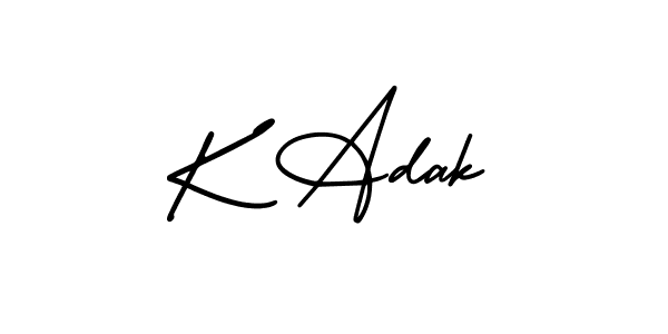 You can use this online signature creator to create a handwritten signature for the name K Adak. This is the best online autograph maker. K Adak signature style 3 images and pictures png
