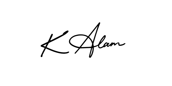 Here are the top 10 professional signature styles for the name K Alam. These are the best autograph styles you can use for your name. K Alam signature style 3 images and pictures png