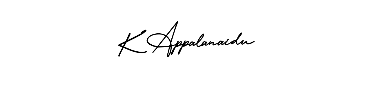 if you are searching for the best signature style for your name K Appalanaidu. so please give up your signature search. here we have designed multiple signature styles  using AmerikaSignatureDemo-Regular. K Appalanaidu signature style 3 images and pictures png