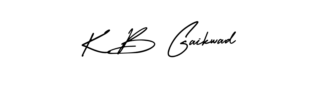 Design your own signature with our free online signature maker. With this signature software, you can create a handwritten (AmerikaSignatureDemo-Regular) signature for name K B Gaikwad. K B Gaikwad signature style 3 images and pictures png