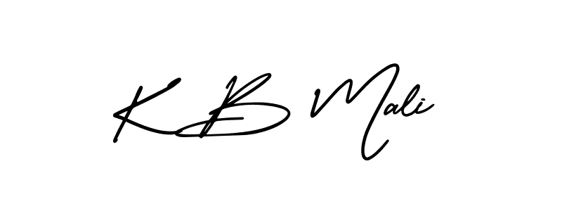 Also You can easily find your signature by using the search form. We will create K B Mali name handwritten signature images for you free of cost using AmerikaSignatureDemo-Regular sign style. K B Mali signature style 3 images and pictures png