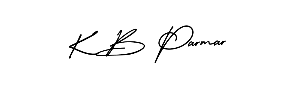 It looks lik you need a new signature style for name K B Parmar. Design unique handwritten (AmerikaSignatureDemo-Regular) signature with our free signature maker in just a few clicks. K B Parmar signature style 3 images and pictures png