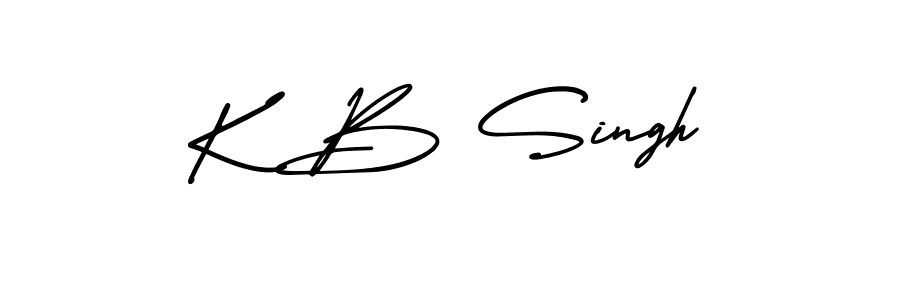 Make a beautiful signature design for name K B Singh. Use this online signature maker to create a handwritten signature for free. K B Singh signature style 3 images and pictures png