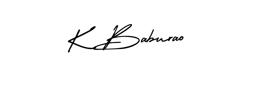 Make a short K Baburao signature style. Manage your documents anywhere anytime using AmerikaSignatureDemo-Regular. Create and add eSignatures, submit forms, share and send files easily. K Baburao signature style 3 images and pictures png
