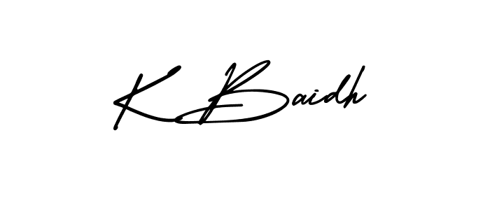 Here are the top 10 professional signature styles for the name K Baidh. These are the best autograph styles you can use for your name. K Baidh signature style 3 images and pictures png