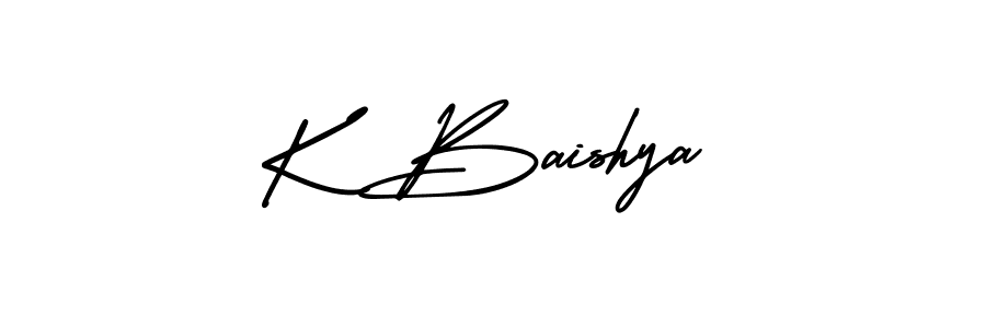 How to make K Baishya signature? AmerikaSignatureDemo-Regular is a professional autograph style. Create handwritten signature for K Baishya name. K Baishya signature style 3 images and pictures png