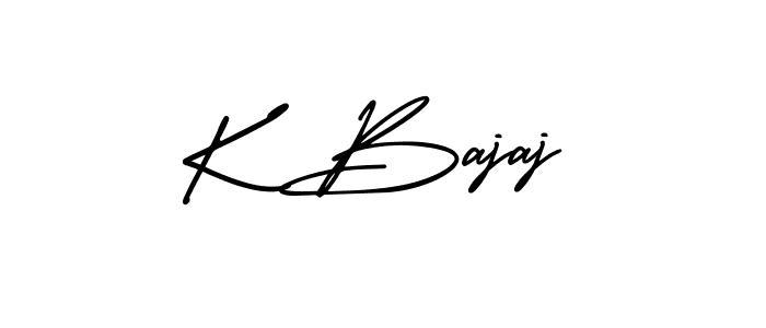 Also we have K Bajaj name is the best signature style. Create professional handwritten signature collection using AmerikaSignatureDemo-Regular autograph style. K Bajaj signature style 3 images and pictures png