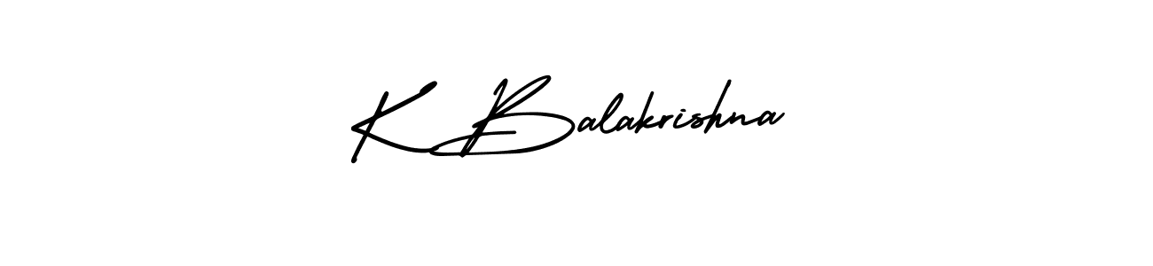 AmerikaSignatureDemo-Regular is a professional signature style that is perfect for those who want to add a touch of class to their signature. It is also a great choice for those who want to make their signature more unique. Get K Balakrishna name to fancy signature for free. K Balakrishna signature style 3 images and pictures png