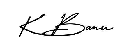 Build your personal autograph collection for name K Banu with AmerikaSignatureDemo-Regular design. Browse, select, and save your favorites. K Banu signature style 3 images and pictures png