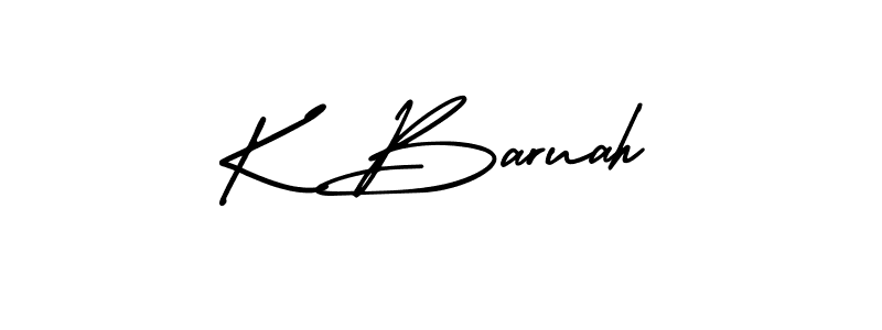 How to make K Baruah signature? AmerikaSignatureDemo-Regular is a professional autograph style. Create handwritten signature for K Baruah name. K Baruah signature style 3 images and pictures png