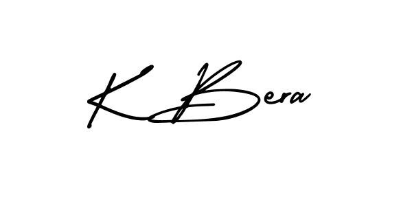 It looks lik you need a new signature style for name K Bera. Design unique handwritten (AmerikaSignatureDemo-Regular) signature with our free signature maker in just a few clicks. K Bera signature style 3 images and pictures png