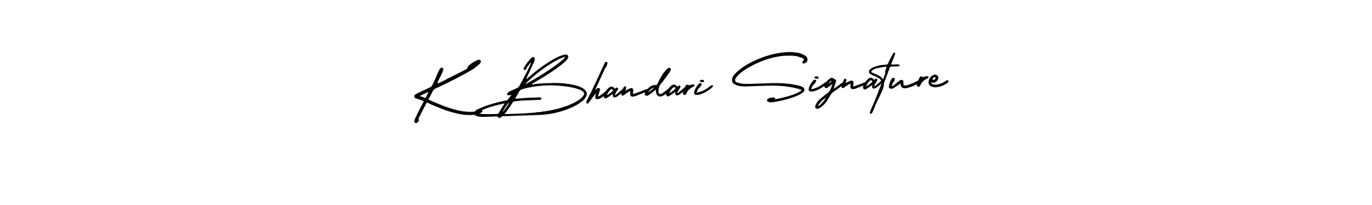 AmerikaSignatureDemo-Regular is a professional signature style that is perfect for those who want to add a touch of class to their signature. It is also a great choice for those who want to make their signature more unique. Get K Bhandari Signature name to fancy signature for free. K Bhandari Signature signature style 3 images and pictures png