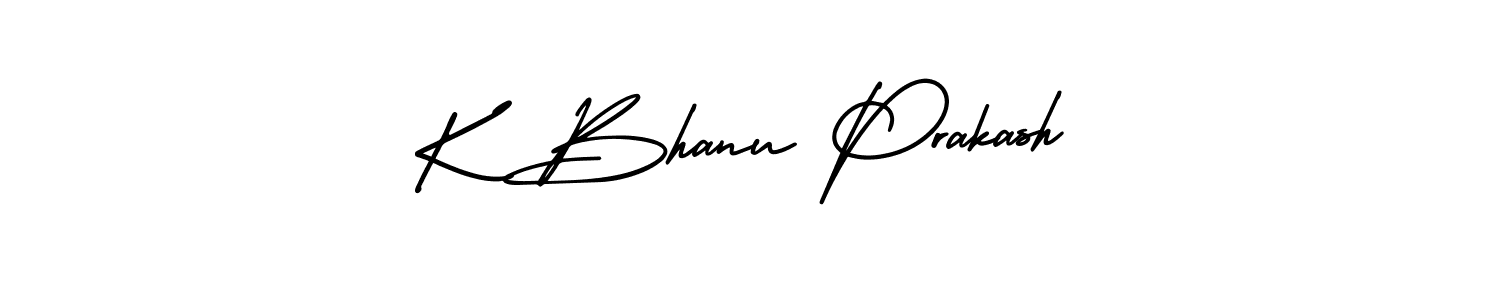 Create a beautiful signature design for name K Bhanu Prakash. With this signature (AmerikaSignatureDemo-Regular) fonts, you can make a handwritten signature for free. K Bhanu Prakash signature style 3 images and pictures png