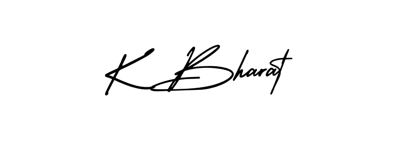 Best and Professional Signature Style for K Bharat. AmerikaSignatureDemo-Regular Best Signature Style Collection. K Bharat signature style 3 images and pictures png