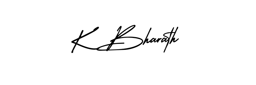 Similarly AmerikaSignatureDemo-Regular is the best handwritten signature design. Signature creator online .You can use it as an online autograph creator for name K Bharath. K Bharath signature style 3 images and pictures png