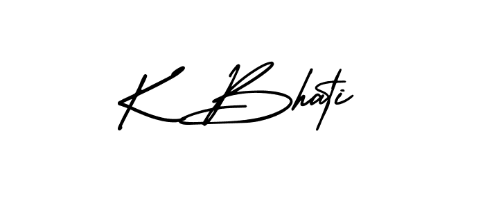 Also we have K Bhati name is the best signature style. Create professional handwritten signature collection using AmerikaSignatureDemo-Regular autograph style. K Bhati signature style 3 images and pictures png