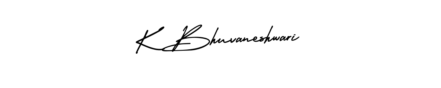 Make a beautiful signature design for name K Bhuvaneshwari. Use this online signature maker to create a handwritten signature for free. K Bhuvaneshwari signature style 3 images and pictures png