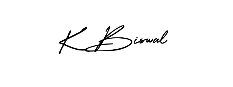 Also we have K Biswal name is the best signature style. Create professional handwritten signature collection using AmerikaSignatureDemo-Regular autograph style. K Biswal signature style 3 images and pictures png