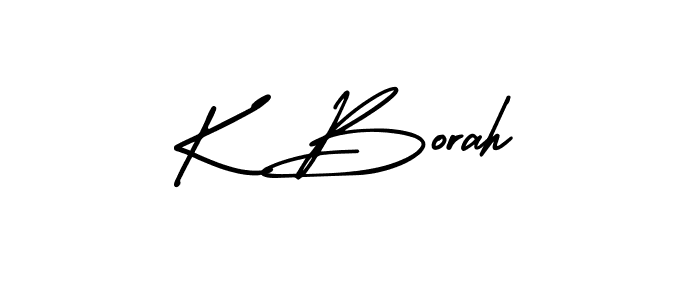 Make a beautiful signature design for name K Borah. Use this online signature maker to create a handwritten signature for free. K Borah signature style 3 images and pictures png
