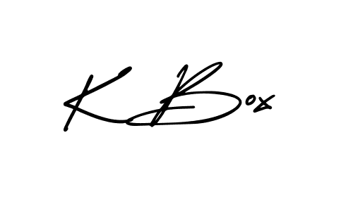 How to Draw K Box signature style? AmerikaSignatureDemo-Regular is a latest design signature styles for name K Box. K Box signature style 3 images and pictures png