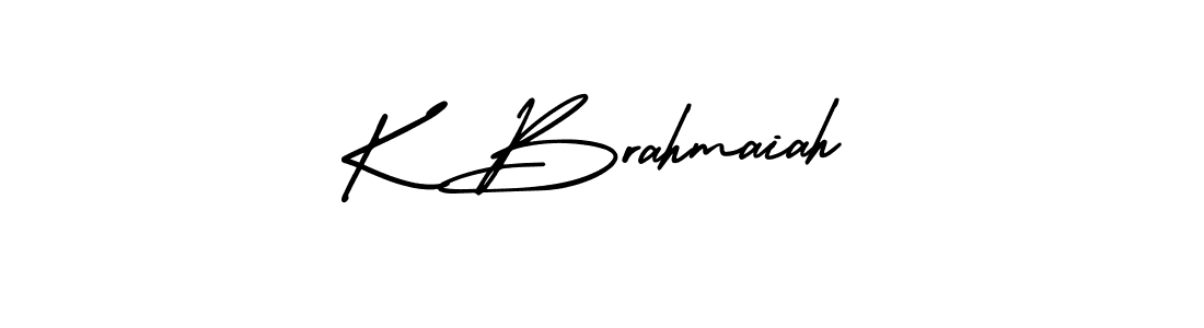 Also we have K Brahmaiah name is the best signature style. Create professional handwritten signature collection using AmerikaSignatureDemo-Regular autograph style. K Brahmaiah signature style 3 images and pictures png