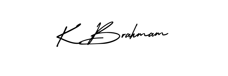 This is the best signature style for the K Brahmam name. Also you like these signature font (AmerikaSignatureDemo-Regular). Mix name signature. K Brahmam signature style 3 images and pictures png